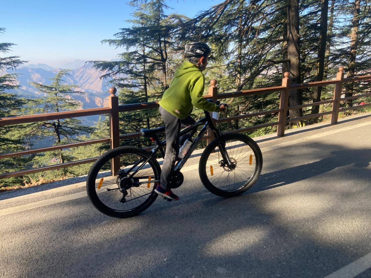 Cycling in Dhalli, Shimla Cycling in Dhalli, Shimla